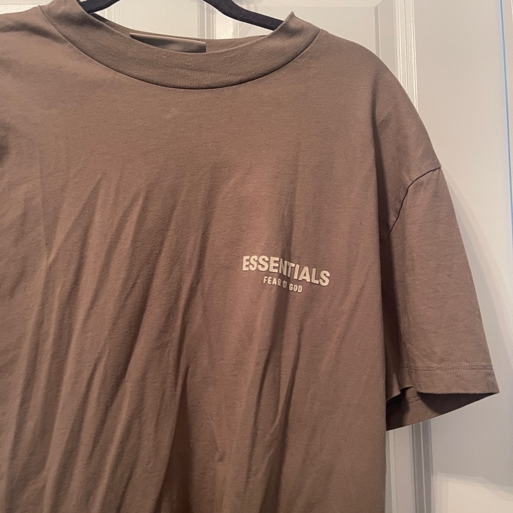 Essentials Taupe Short Sleeve Tee